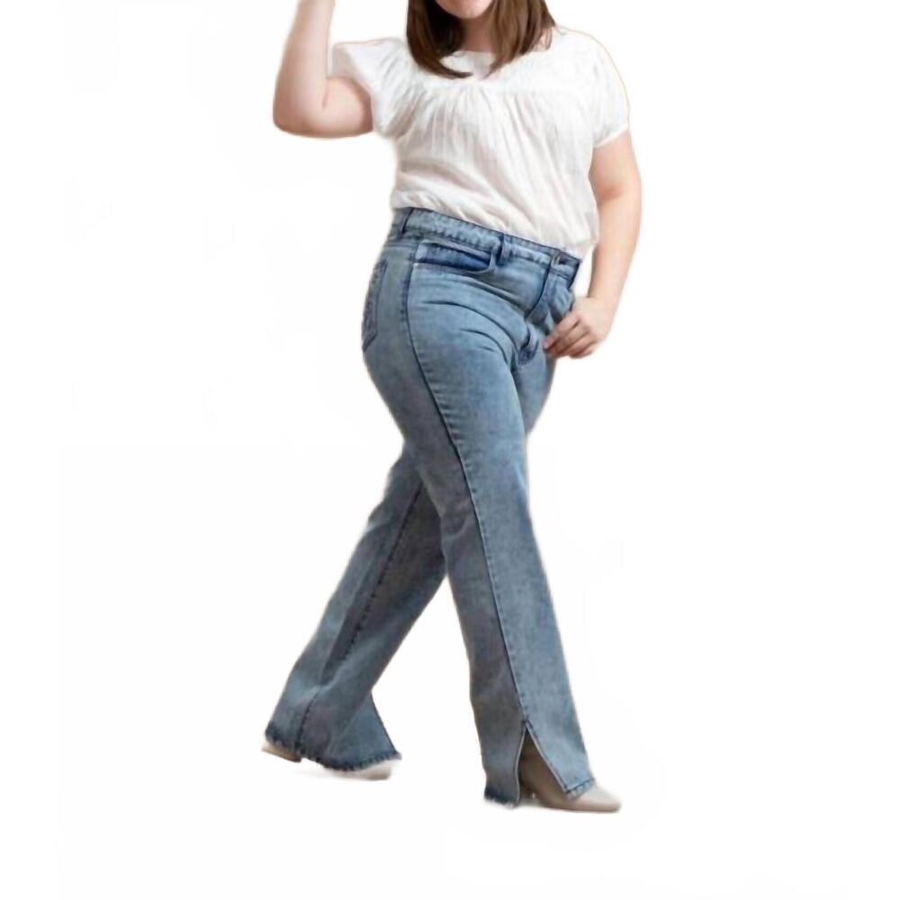 NEW L&B straight leg jeans - plus in acid wash